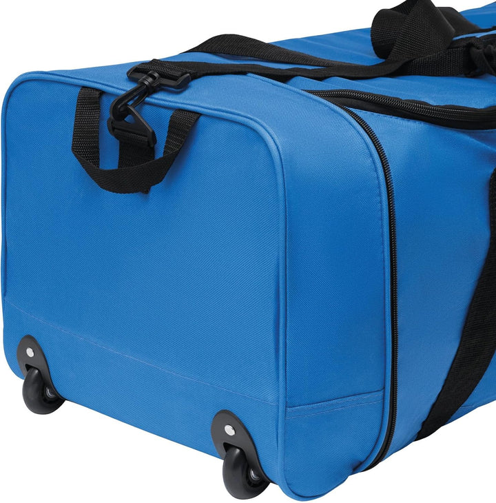 Reisetasche Trolley faltbar Trolleytasche 2 Leichtlauf Skaterrollen blau ca 1,3kg verstell &amp; Abnehmb