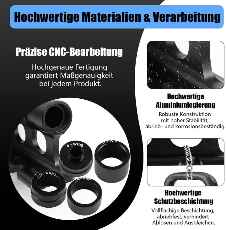 2 Stück Fahrrad Dachträger Gabelhalterung, Aluminiumlegierung Gabelhalterung Steckachse, Fahrrad Vor