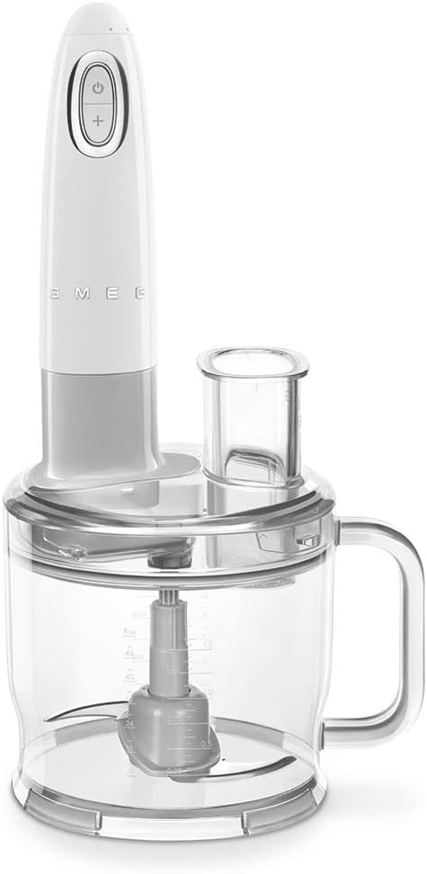 SMEG, HBF11WHEU Stabmixer, Turbo-Funktion und Flowblend-Schneidesystem, mit rutschfestem Griff, inte