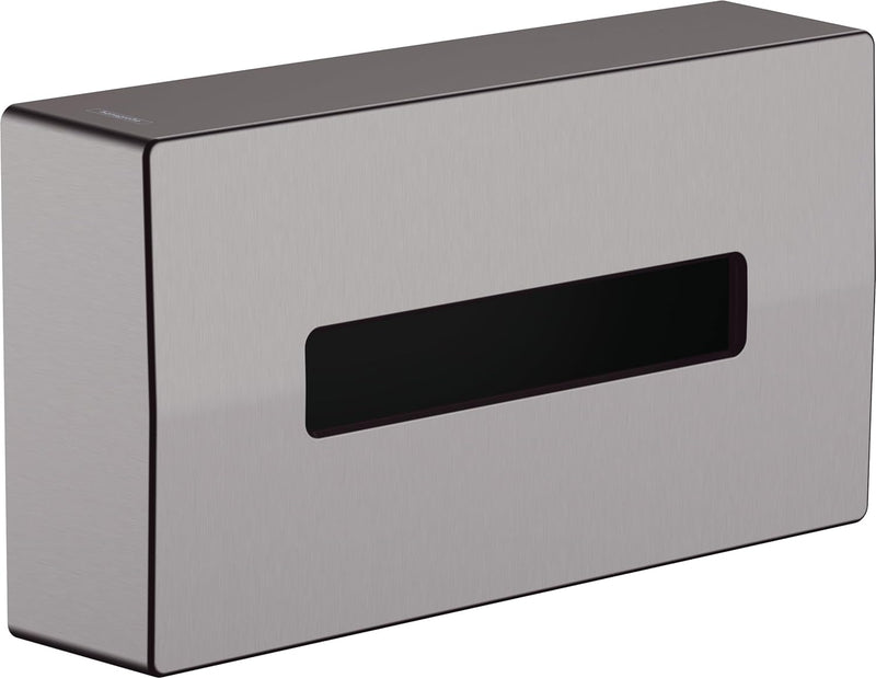 hansgrohe Kosmetiktuchox AddStoris, Taschentuchbox, Brushed Black Chrome, Brushed Black Chrome