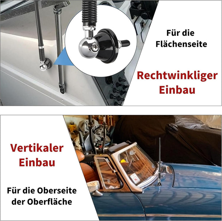 RED WOLF Marine Radio Antenne Flexible, Gummi Ente Antenne FM AM für Boot Yacht ATV UTV Traktor LKW