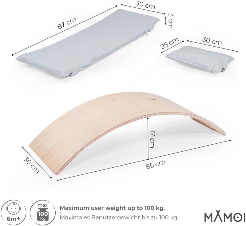 MAMOI® Balance Board für Kinder, Balance wippe, Balancieren und Gleichgewichtstrainer, Balanceboard,