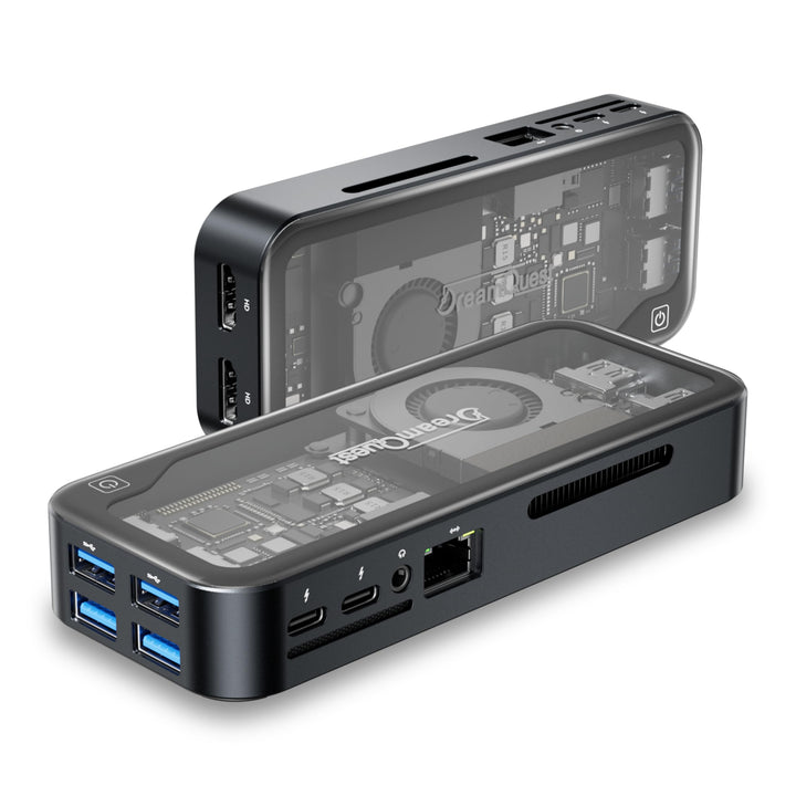DreamQuest Q5 Mini PC Windows 11 Pro [DDR5 High Speed], Intel 12. N95 (bis zu 3,4 GHz), Mini Desktop