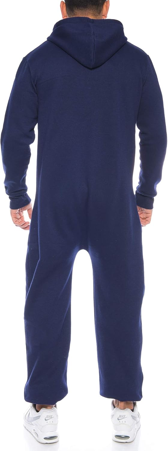 Raff & Taff Herren Jumpsuit Overall Trainingsanzug Fitnessbekleidung onesie Ganzkörperanzug Basic un
