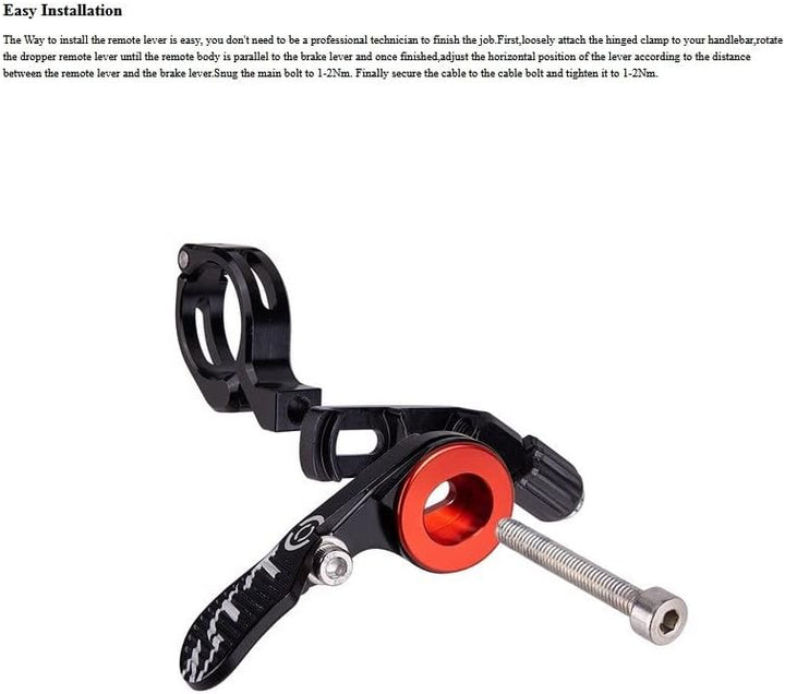 Dropper Post Hebel, Dropper Sattelstützenhebel, Fahrrad Dropper Sattelstütze Absenkbare Sattelstütze