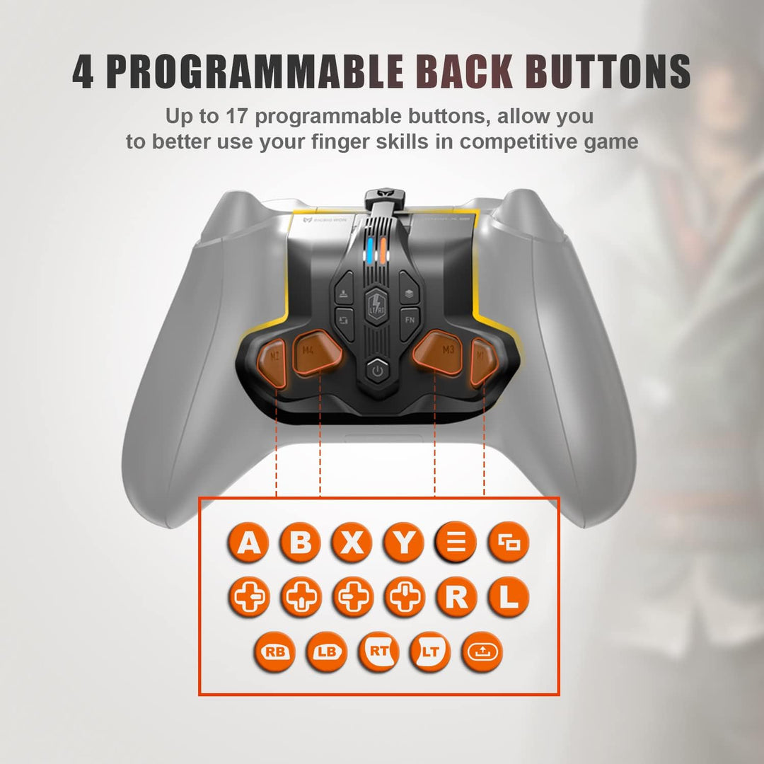 Paddles für Xbox Series S/X Controller,Rücktasten Ansatzstück mit 4 Paddeln kompatibel mit Xbox Seri