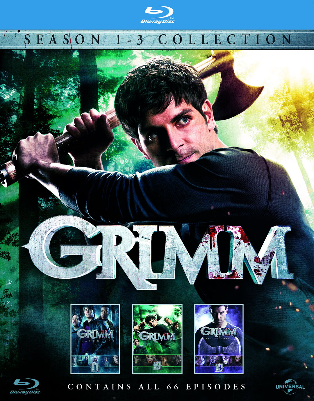 Grimm - Season 1-3 [Blu-ray], Blu-ray