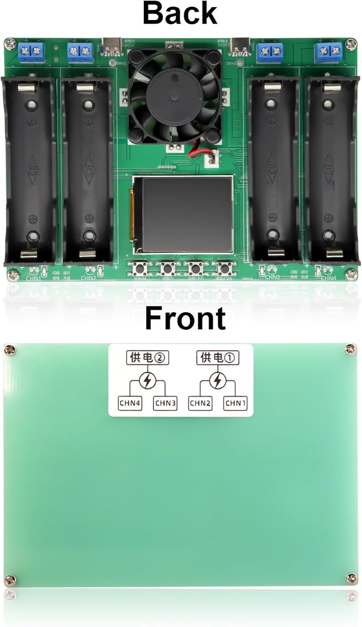 Batteriekapazität Innenwiderstandstester mit Digitalanzeige Binghe 4 Kanäle18650 Lithium Batteriekap