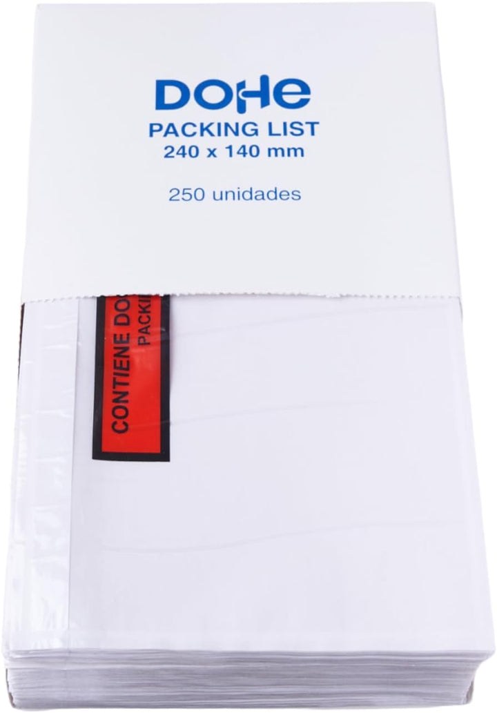 PKA Packing List Briefumschläge, 240 x 140 mm, 250 Stück