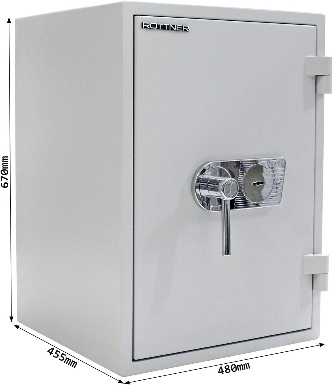 ROTTNER TRESOR Papiersicherungsschrank EN2 Fire Master 65 Doppelbartschloss lichtgrau, T06431