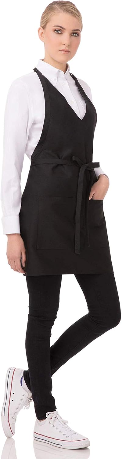 Uniform Works A709 Smoking Schürze, schwarz, Schwarz