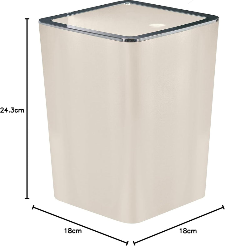 Kosmetikeimer Match, Farbe: Beige, Material: AS, Grösse: Eimer 5 Liter