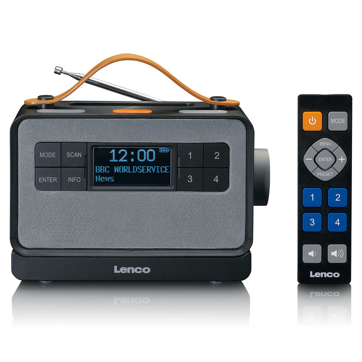 Lenco PDR-065 Demenz und Alzheimers tragbares DAB+ Radio - Bluetooth - FM Radio - einfacher und norm