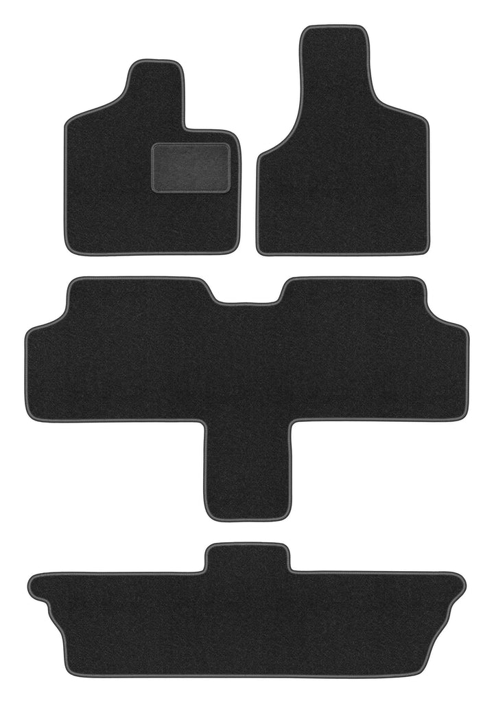 Velours Fussmatten 4-TLG Set passend für Chrysler Voyager III (2001-2007) | Qualität: CARLUX, passge