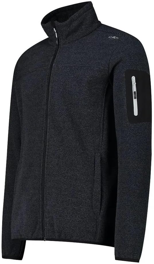 CMP - F.lli Campagnolo Herren Jacke Fleecejacke 48 ANTRACITE-NERO, 48 ANTRACITE-NERO