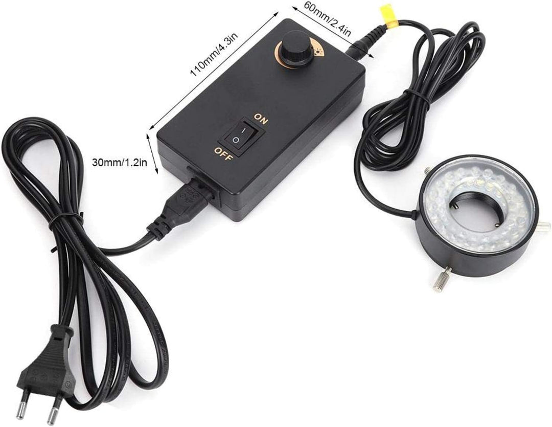LED Mikroskop Ringlicht, Fydun Mikroskop Kamera Lampe LED Helligkeit Einstellbare Lichtquelle Beleuc