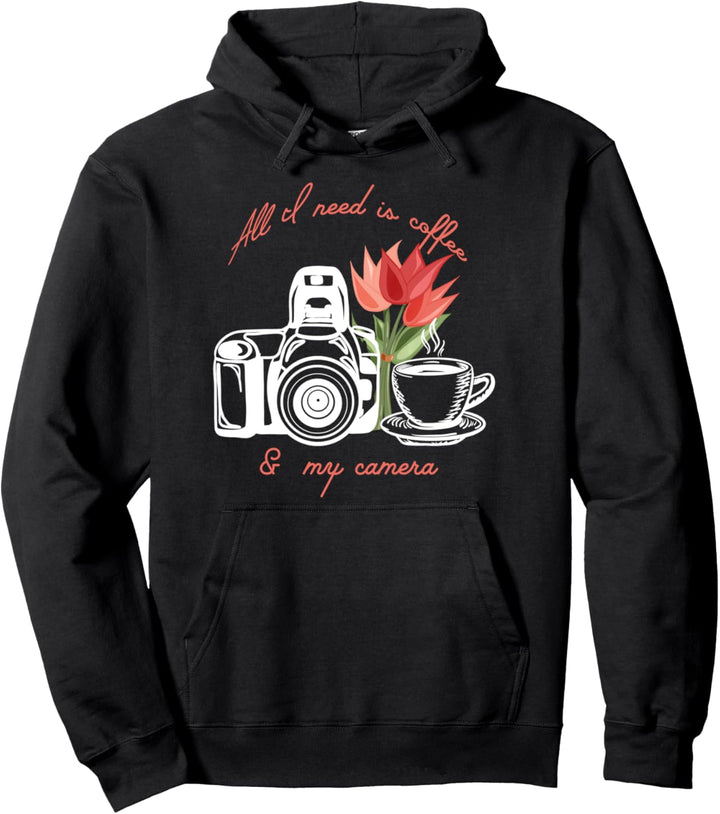 Kaffee und Kamera Fotograf Geschenk Fotografie Kaffee Liebe Pullover Hoodie
