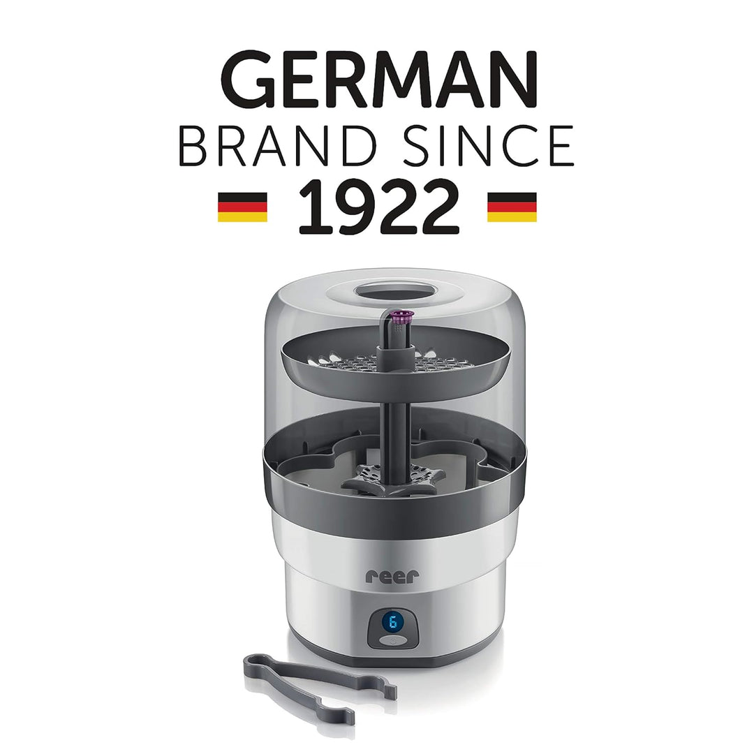 Reer VapoMax grosser Vaporisator, Platz für 6 Fläschchen und Zubehör, ‎Weiss/anthrazit, 1 Stück (1er