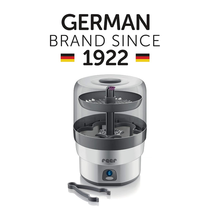 Reer VapoMax grosser Vaporisator, Platz für 6 Fläschchen und Zubehör, ‎Weiss/anthrazit, 1 Stück (1er