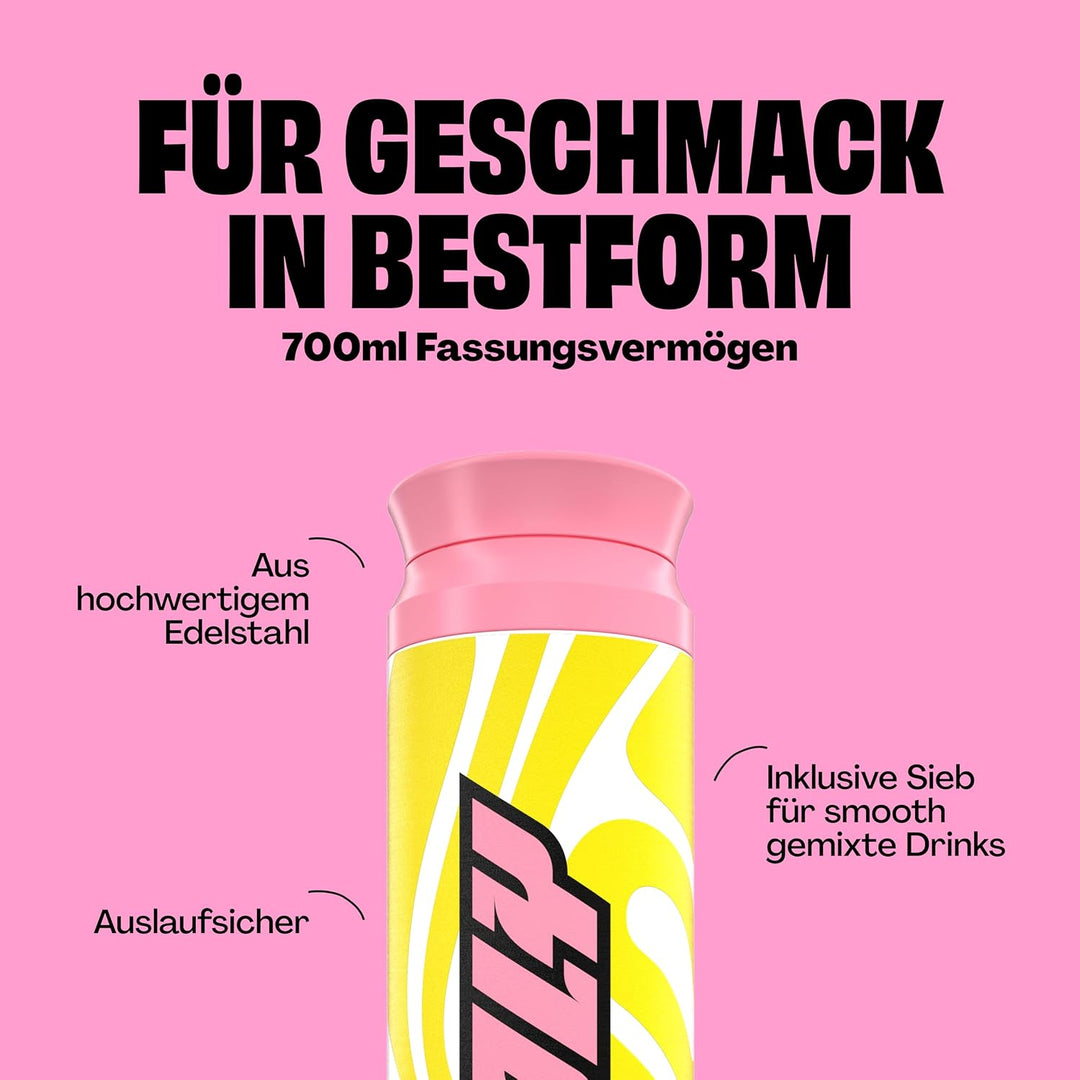 Holy Energy Thermo Shaker – 700ml Isolierflasche aus hochwertigem Edelstahl – bis zu 12 Stunden kalt