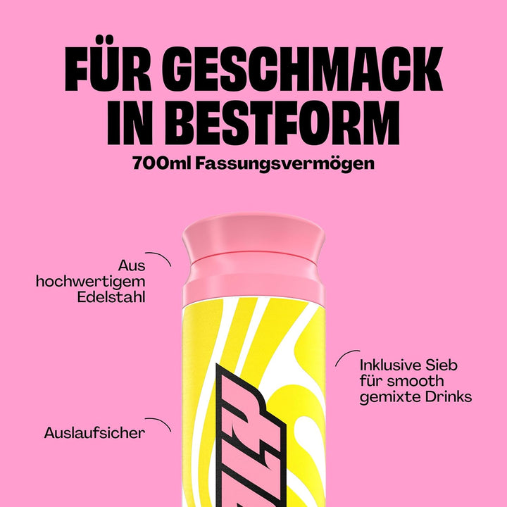 Holy Energy Thermo Shaker – 700ml Isolierflasche aus hochwertigem Edelstahl – bis zu 12 Stunden kalt