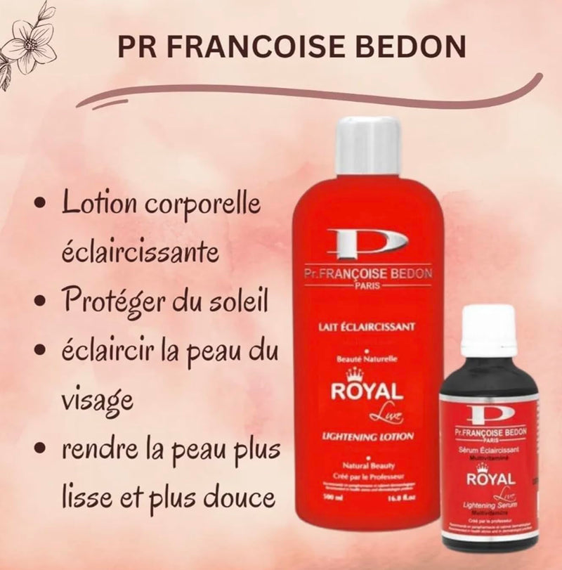 Pr. Francoise Bedon ROYAL Lightening Lotion Multivitamins Natural Beauty 500ml