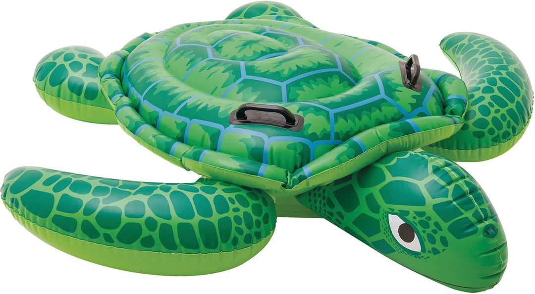 Intex Lil' Sea Turtle Ride-On - Aufblasbarer Reittier 58001 Blau 335 x 335 cm Single, Single