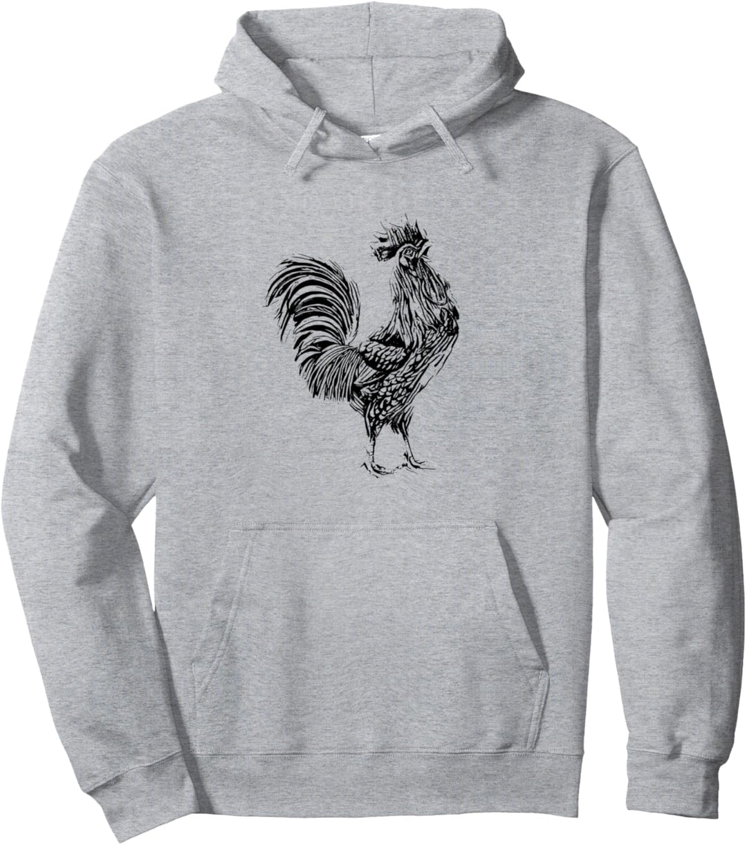 Hahn Huhn Motiv Landwirt Nutztiere Bauernhof Tiere Hühner Pullover Hoodie