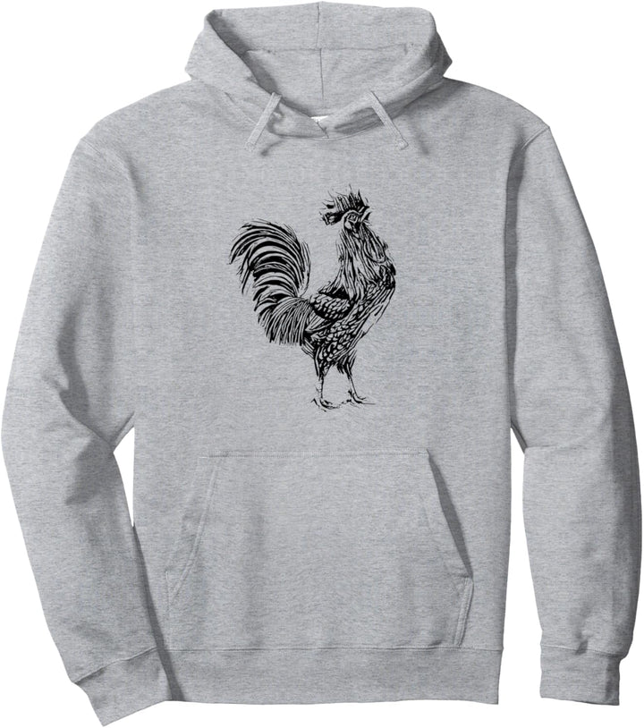 Hahn Huhn Motiv Landwirt Nutztiere Bauernhof Tiere Hühner Pullover Hoodie