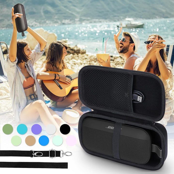 Hart Schutz Hülle Etui für Bose SoundLink Flex (2 Gen) / Flex Tragbarer Lautsprecher Armeegrün Etui