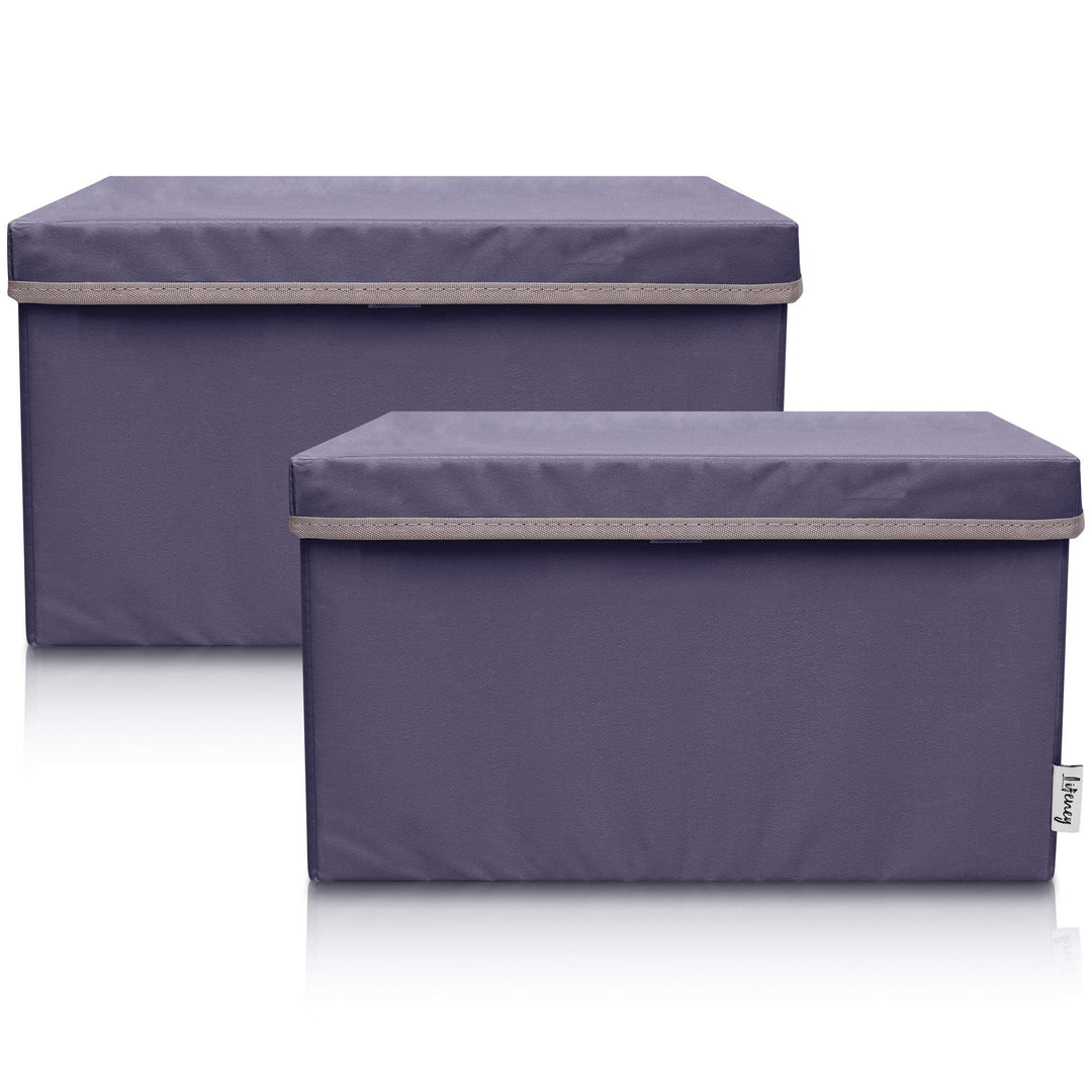 2-Set Aufbewahrungsbox Kinder (37x25x21cm) I Aufbewahrungskorb für Kinderzimmer und Wohnbereich I Ki