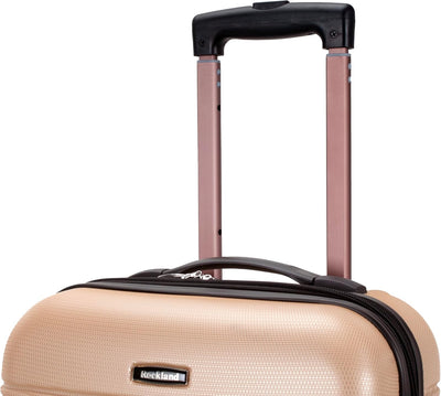 Rockland Melbourne Hardside erweiterbares Spinner-Rad-Gepäck, champagnerfarben, Carry-On 20-Inch, Me