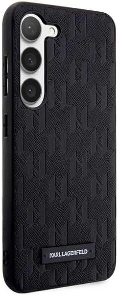 Hülle Karl Lagerfeld KLHCS23MSAKLHPK S23+ S916 hardcase schwarz Saffiano Mono Metal Logo