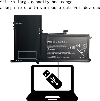 AT02XL AT02025XL D7X24PA D3H85UT 99TA026H Laptop Akkus für HP Elitepad 900 G1 Table HSTNN-C75C HSTNN