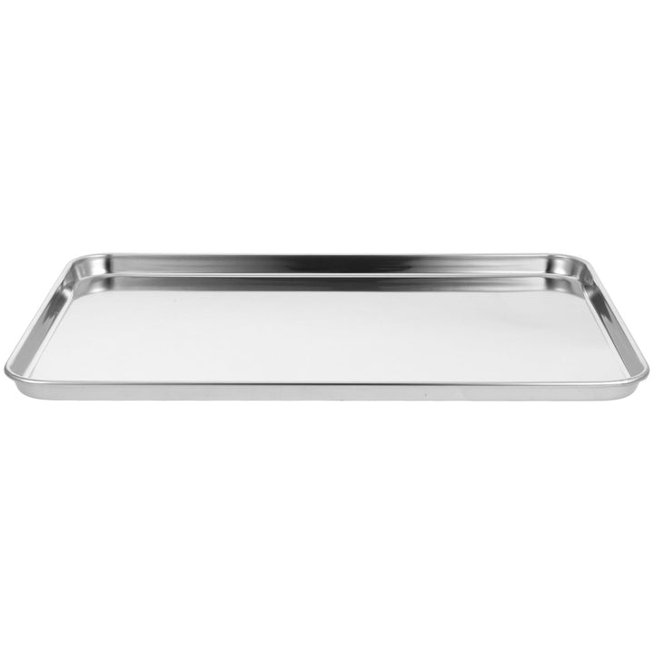 ULTECHNOVO Robustes Edelstahl Backblech 35 X 25 X 1,5cm Glänzende Kuchenform zum Backen und Serviere