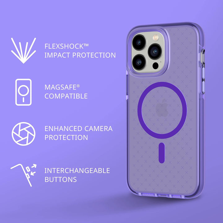tech21 iPhone 14 Pro Max Evo Check kompatibel mit MagSafe® - Stossdämpfende & schlanke Schutzhülle m
