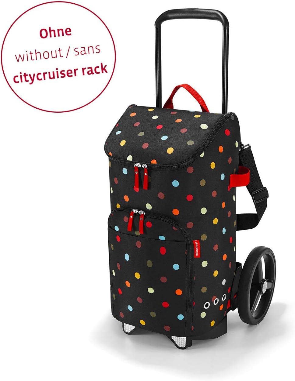 reisenthel citycruiser Bag inDots– Praktische Einkaufstasche mit Mehreren grossen Fächern – Mit dem