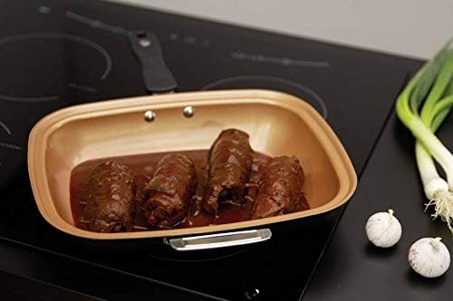 LIVINGTON Black Doubletta | Wendepfanne | Kochen, Braten, Backen, Grillen | ergonomischer Griff | ge