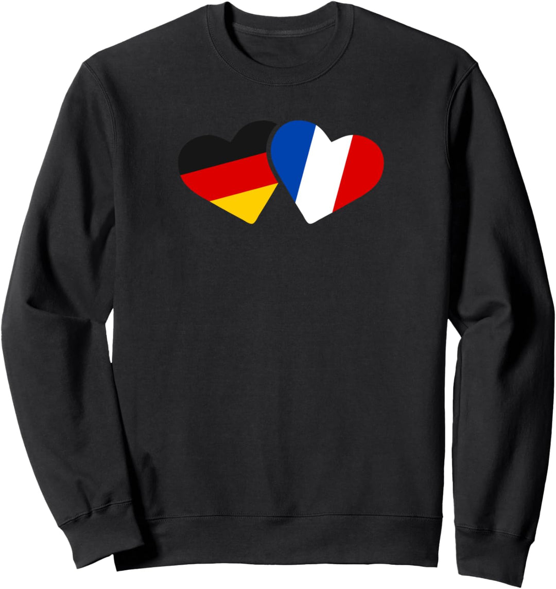 Deutschland Frankreich Liebe Herz Freunde Love Geschenk Sweatshirt