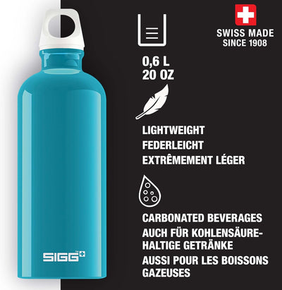 SIGG - Alu Trinkflasche - Sportflasche WMB Traveller - Klimaneutral Zertifiziert - kohlensäurehaltig