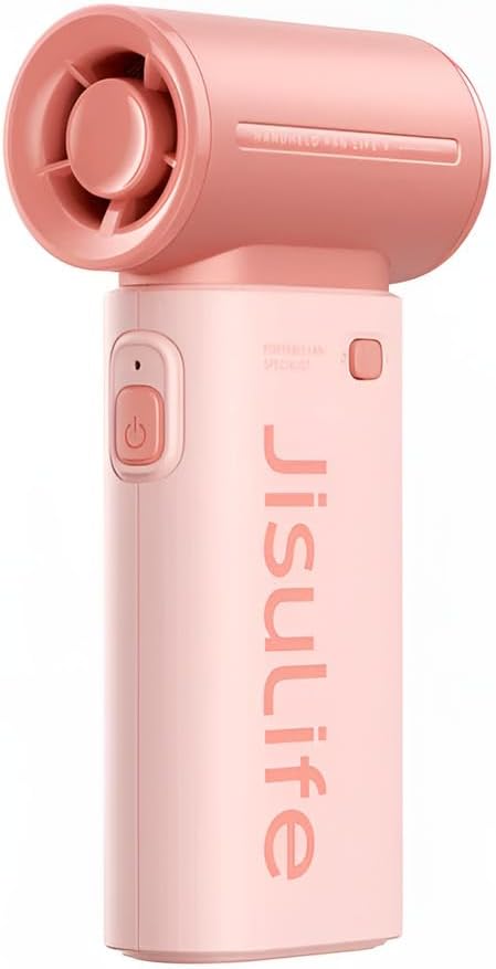 JISULIFE Mini Ventilator Handventilator, USB-aufladbarer Ventilator, persönliches Tragbarer Taschenv