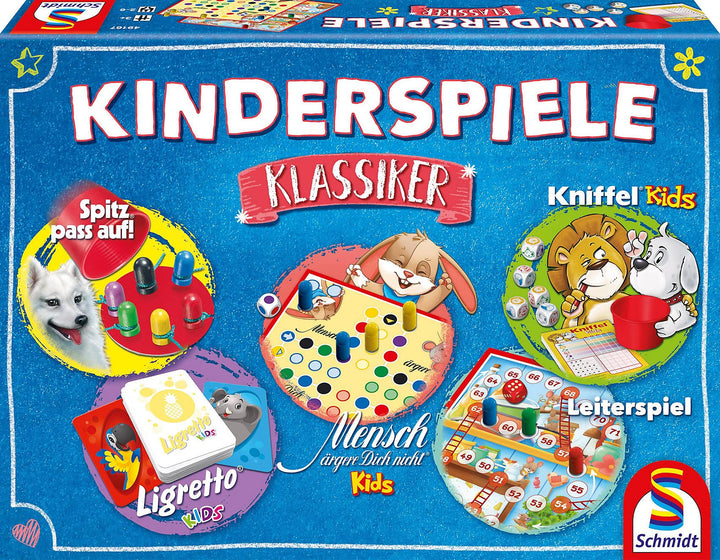 Schmidt Spiele 49189 Kinderspiele Klassiker, Kinderspielesammlung, bunt Single, Single