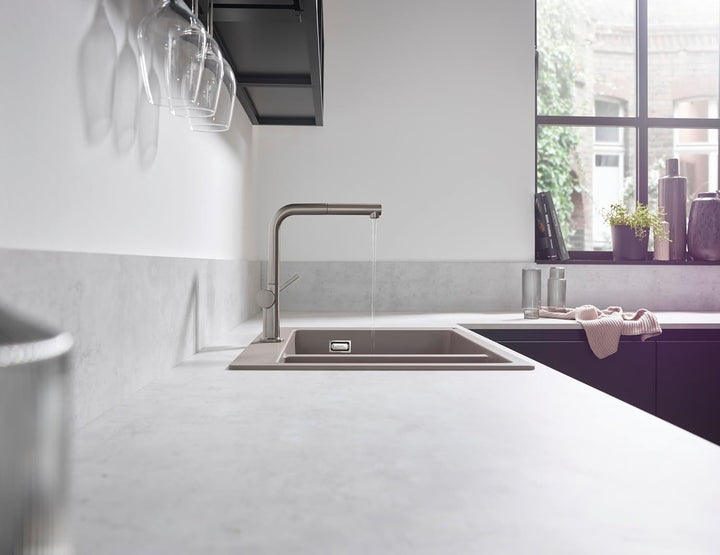 hansgrohe Küchenarmatur Talis M54 (Wasserhahn Küche mit Schlauchbox, 360° schwenkbar, ausziehbarer A