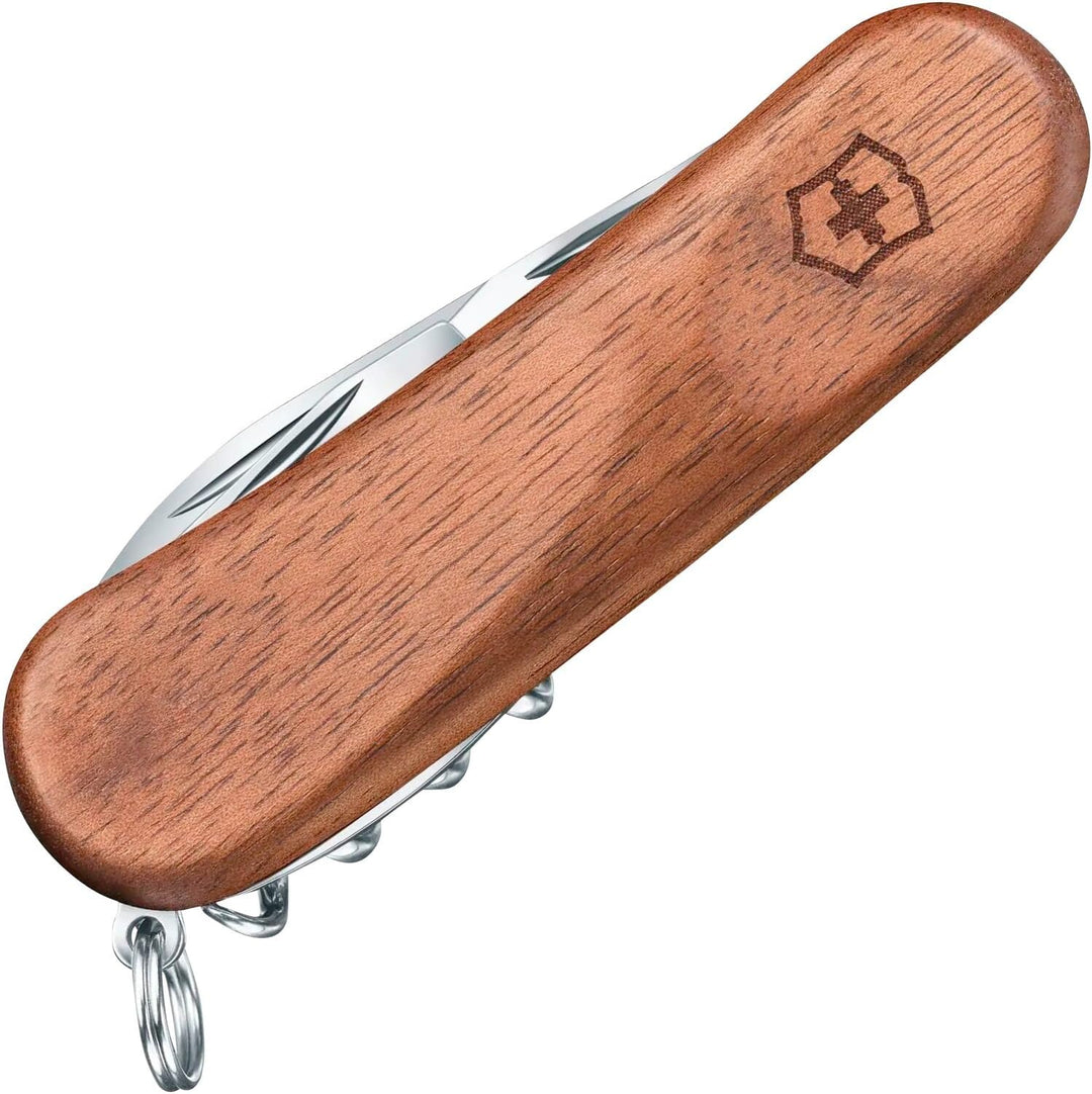 Victorinox, Taschenmesser, Evolution 10 Wood, 85 mm, braun (11 Funktionen, Klinge, Dosenöffner, Schr