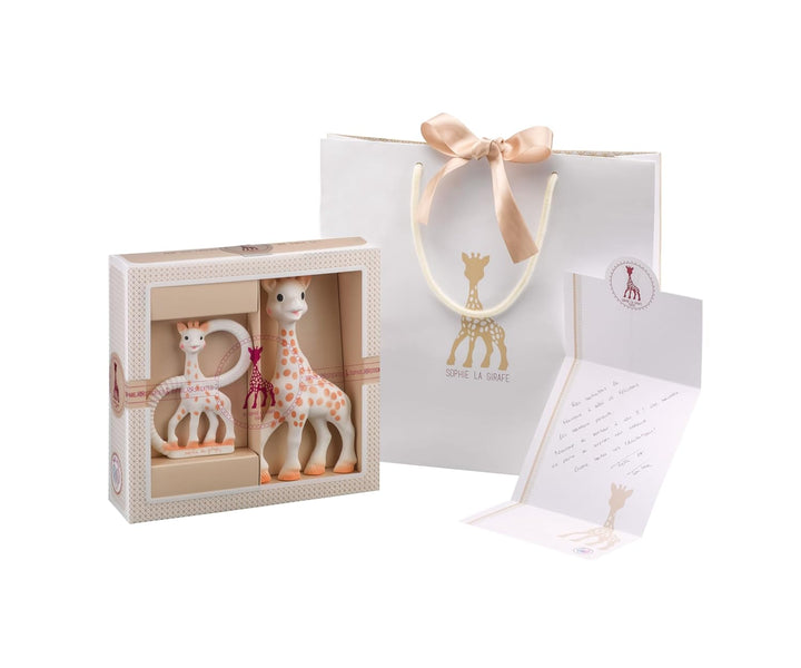Sophie la Girafe – Geschenkbox zur Geburt + Beissring – 100 % Naturkautschuk – Aktivitätsset für Kin