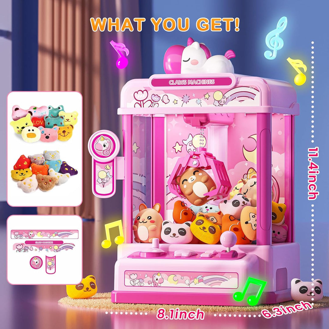 Skirfy Greifautomat für Kinder ab 6 Jahren,Mini Traumhafte Candy Grabber,Spielzeugautomat Greifspiel