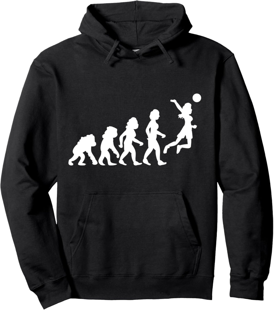 Faustball Spielerin Spieler Faustballspielerin Evolution Pullover Hoodie
