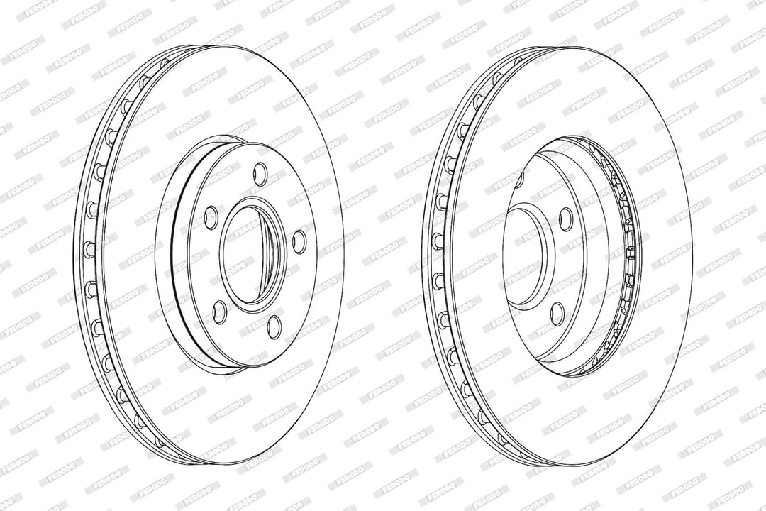 Ferodo ddf2062 C Bremsscheibe Packs, Set 2