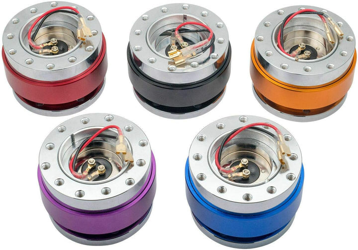 TOTMOX Universal-Autolenkrad-Schnellspanner-Nabenadapter-Kit rot, rot