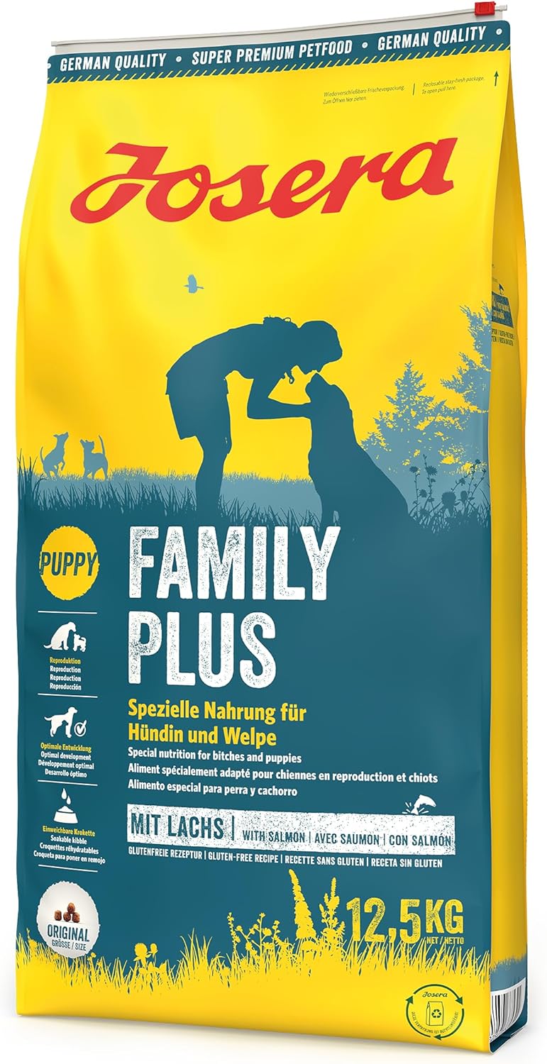 JOSERA Family Plus (1 x 12,5 kg) | Hundefutter für eine optimale Versorgung von Hündin & Welpen | pr